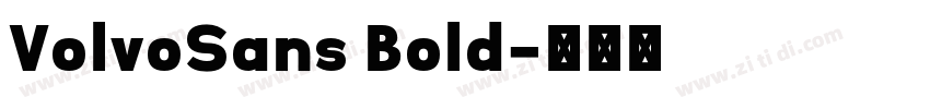 VolvoSans Bold字体转换